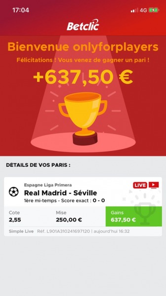 Gains Pronostics Foot OFP : 19/01/2019